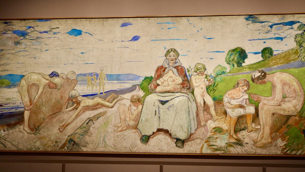 One of Munch’s largest paintings, honoring the image of the fecund Norwegian mother